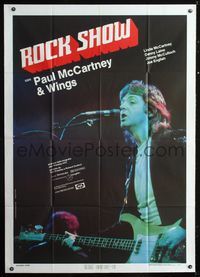 2a719 PAUL MCCARTNEY & WINGS ROCKSHOW Italian 1panel '80 great image of Paul McCartney with guitar!