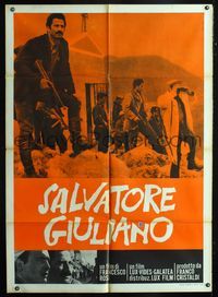 2a732 SALVATORE GIULIANO Italian one-panel '65 the life & death of Sicily's outstanding outlaw!