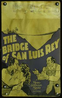 2a037 BRIDGE OF SAN LUIS REY window card '29 Lili Damita in classic Thornton Wilder doomed romance!
