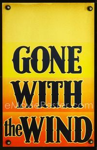 2a095 GONE WITH THE WIND window card '39 Clark Gable, Vivien Leigh, Victor Fleming all-time classic!