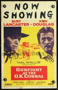 2a100 GUNFIGHT AT THE O.K. CORRAL WC '57 Burt Lancaster, Kirk Douglas, directed by John Sturges!