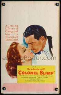 2a135 LIFE & DEATH OF COLONEL BLIMP WC '45 Powell & Pressburger, The Adventures of Colonel Blimp!