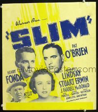 2a190 SLIM WC '37 Pat O'Brien, Henry Fonda, Margaret Lindsay, Stuart Erwin, high-power line men!