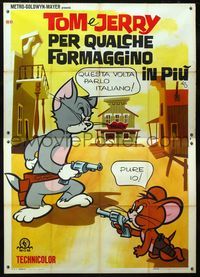 2b099 TOM E JERRY PER QUALCHE FORMAGGINO UN PIU Italian 2panel '65 Tom and Jerry by Nano!