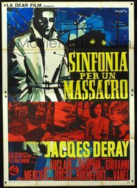 2b185 SYMPHONY FOR A MASSACRE Italian 2panel '65 Deray's Symphonie pour un massacre, Manfredo art!