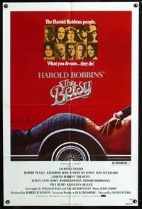 2c116 BETSY one-sheet movie poster '77 from the Harold Robbins novel, sexiest girl-in-car image!