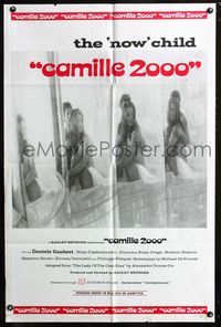 2c191 CAMILLE 2000 one-sheet '69 Radley Metzger, sexy version of Dumas novel, sexy Daniele Gaubert!