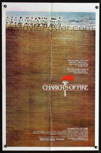 2c207 CHARIOTS OF FIRE one-sheet poster '81 Hugh Hudson English Olympic running sports classic!