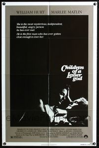 2c212 CHILDREN OF A LESSER GOD one-sheet movie poster '86 John Hurt, Piper Laurie, Marlee Matlin