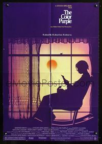2c237 COLOR PURPLE one-sheet poster '85 Steven Spielberg, Whoopi Goldberg, from Alice Walker novel!