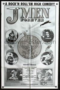2c452 J-MEN FOREVER one-sheet poster '79 a rock & roll 'em high comedy, wacky marijuana images!