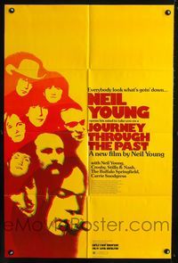 2c454 JOURNEY THROUGH THE PAST one-sheet poster '73 Neil Young, everybody look what's goin' down!
