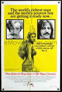 2c481 MAGIC CHRISTIAN style B one-sheet poster '70 Peter Sellers, Ringo Starr & sexy Raquel Welch!
