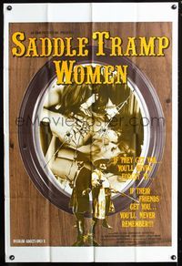 2c556 SADDLE TRAMP WOMEN one-sheet '72 if these sexy cowgirls get you, you'll never forget it!