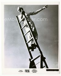 2d005 BIBLE candid 8x10 still '67 director John Huston directing high atop a ladder on the set!