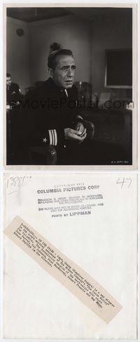 2d053 CAINE MUTINY 8x10 still '54 Humphrey Bogart close up testifying with his marbles by Lippman!