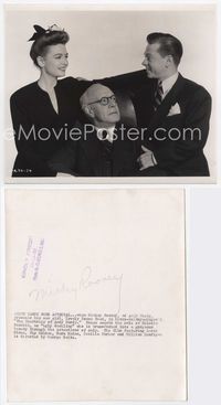 2d063 COURTSHIP OF ANDY HARDY 8x9.5 '42 Mickey Rooney, Donna Reed & Lewis Stone by Clarence Bull!
