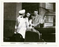 2d180 ROMAN HOLIDAY 8x10 '53Gregory Peck helps Audrey Hepburn get in car, directed by William Wyler