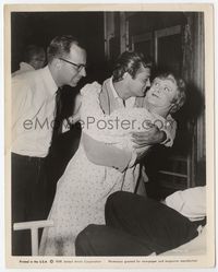 2d025 SOME LIKE IT HOT candid 8x10 still '59 Tony Curtis hugging Jack Lemmon in full drag as Daphne!