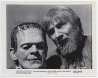 2d196 SON OF FRANKENSTEIN 8x10 R53 best close portrait of Boris Karloff & Bela Lugosi in makeup!
