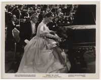 2d197 SONG OF LOVE 8x10 '47 Katharine Hepburn in fancy dress plays the piano with Leo G. Carroll!