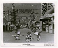 2d203 STRAIGHT SHOOTERS 8.25x10 still '47 Huey, Dewey & Louie eating candy at carnival, Disney!