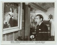 2d226 TWO MRS. CARROLLS 8x10 still '47 pensive Humphrey Bogart standing before painting on wall!