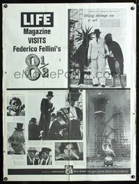 2e025 8 1/2 Life Magazine 30x40 '63 Federico Fellini, Marcello Mastroianni,Claudia Cardinale