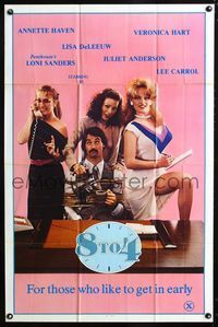 2e026 8 TO 4 one-sheet '81 wacky sex spoof of 9 to 5, Annette Haven, Veronica Hart!, Lisa DeLeeuw