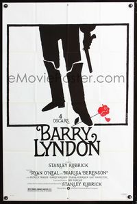 2e049 BARRY LYNDON one-sheet movie poster '75 Stanley Kubrick, cool artwork by Jouineau Bourduge!