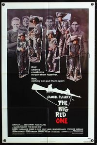 2e057 BIG RED ONE one-sheet poster '80 directed by Samuel Fuller, montage of Lee Marvin & stars!