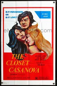 2e091 PAUL LISA & CAROLINE 1sh R79 sexy menage a trois art, The Closet Casanova!
