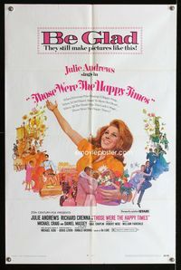 2e493 STAR one-sheet poster R69 Julie Andrews, Howard Terpning art, Those Were The Happy Times!