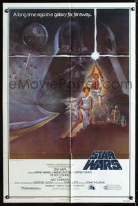 2e496 STAR WARS style A 1sh '77 George Lucas classic sci-fi epic, great art by Tom Jung!