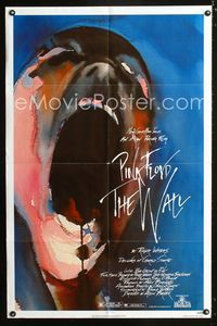 2e591 WALL one-sheet movie poster '82 Pink Floyd, Roger Waters, rock & roll, great artwork!