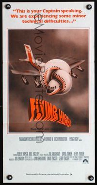 2f011 AIRPLANE Aust daybill '80 classic spoof by Jim Abrahams and David & Jerry Zucker, Flying High