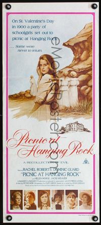 2f350 PICNIC AT HANGING ROCK Australian daybill '79 Peter Weir classic about vanishing schoolgirls!