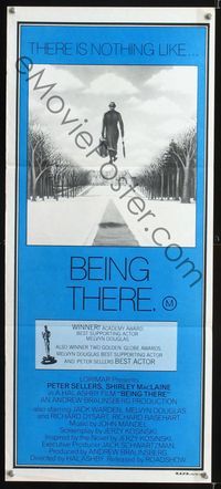 2f042 BEING THERE Australian daybill '80 Peter Sellers, Shirley MacLaine, directed by Hal Ashby!