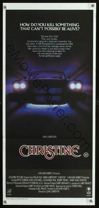 2f102 CHRISTINE Australian daybill '83 Stephen King, directed by John Carpenter, cool car image!