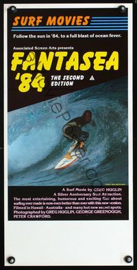 2f176 FANTASEA '84 Australian daybill '84 great close up surfing image, a blast of ocean fever!