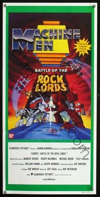2f214 GOBOTS: WAR OF THE ROCK LORDS Australian daybill movie poster '86 the first GoBots movie ever!