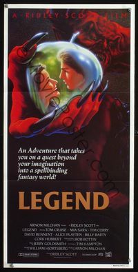 2f272 LEGEND Australian daybill poster '86 Tom Cruise, Mia Sara, Ridley Scott, cool fantasy artwork!