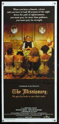 2f308 MISSIONARY Australian daybill poster '82 Michael Palin gave his body to save their souls!