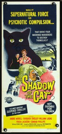 2f393 SHADOW OF THE CAT Australian daybill '61 was it supernatural force or psychotic compulsion?