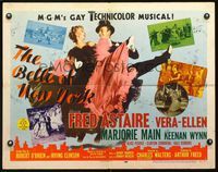 2g292 BELLE OF NEW YORK style A 1/2sh '52 great image of Fred Astaire dancing with sexy Vera-Ellen!