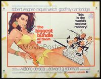 2g298 BIGGEST BUNDLE OF THEM ALL half-sheet '68 sexy full-length artwork of Raquel Welch in bikini!