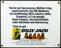 2g299 BILLY JACK half-sheet movie poster '71 Tom Laughlin classic, Delores Taylor