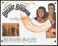 2g327 CASABLANCA REPRODUCTION 1/2sh R56 Humphrey Bogart, Ingrid Bergman, Michael Curtiz classic!