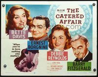 2g329 CATERED AFFAIR half-sheet '56 Debbie Reynolds, Bette Davis, Ernest Borgnine, Barry Fitzgerald