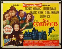 2g336 COBWEB style A 1/2sh '55 Richard Widmark, Lauren Bacall, Charles Boyer, Gloria Grahame, Gish